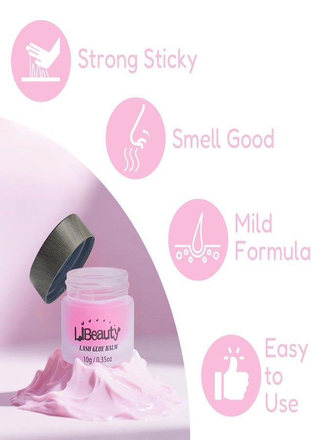 لي بيوتي بلسم لاصق لرفع الرموش من ليبيوتي، لاصق قوي لرفع الرموش، تركيبة لطيفة حديثة، بلسم لاصق لتجعيد الرموش والحواجب، جل لتصفيف الحواجب، 10 غ/0.35 أونصة - Image 3