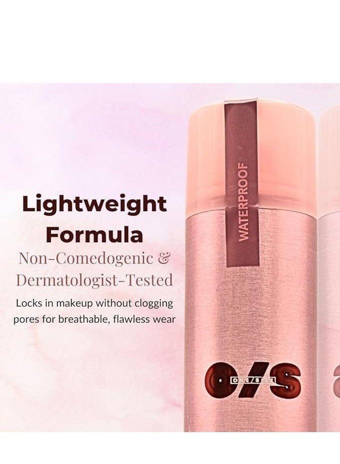 وان سايز بخاخ وضع غير لامع بمقاس واحد على Til Dawn - الحجم الكامل 3.4 أونصة / 143 مل - لمسة نهائية مقاومة للماء وغير لامعة لمدة 16 ساعة مع الشاي الأخضر وبندق الساحرة - التحكم في الزيت - Image 3