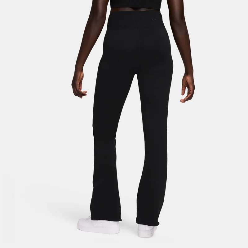 Nike Black Women's Sportswear Chill Knit Flared Pants for Women | Best Price UAE