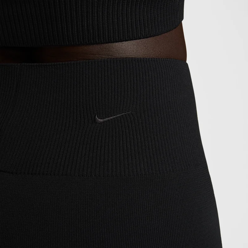 Nike Black Women's Sportswear Chill Knit Flared Pants for Women | Best Price UAE
