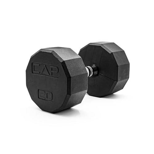CAP Barbell 12-Sided Coated Dumbbell, 20 LB - Image 1