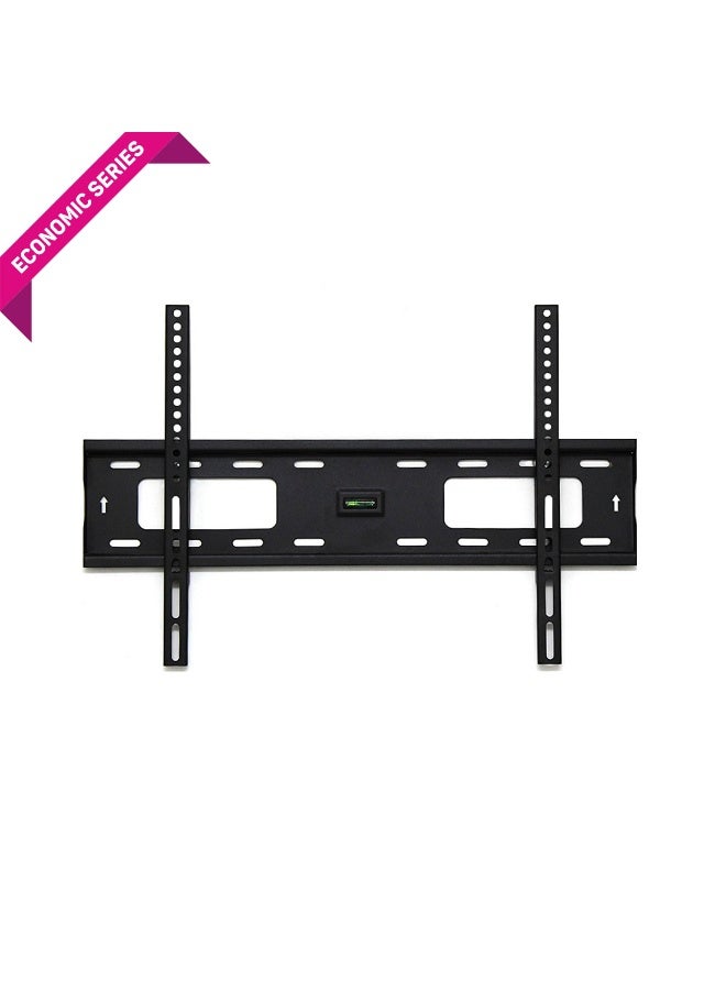 Prime Star PM 65FW Fixed TV Wall Mount Bracket for 32–80 inch LED/LCD/OLED/Curved TVs, Slim Low Profile, Matte Black, Supports Up to 60kg, Max VESA 600x400mm - Image 1