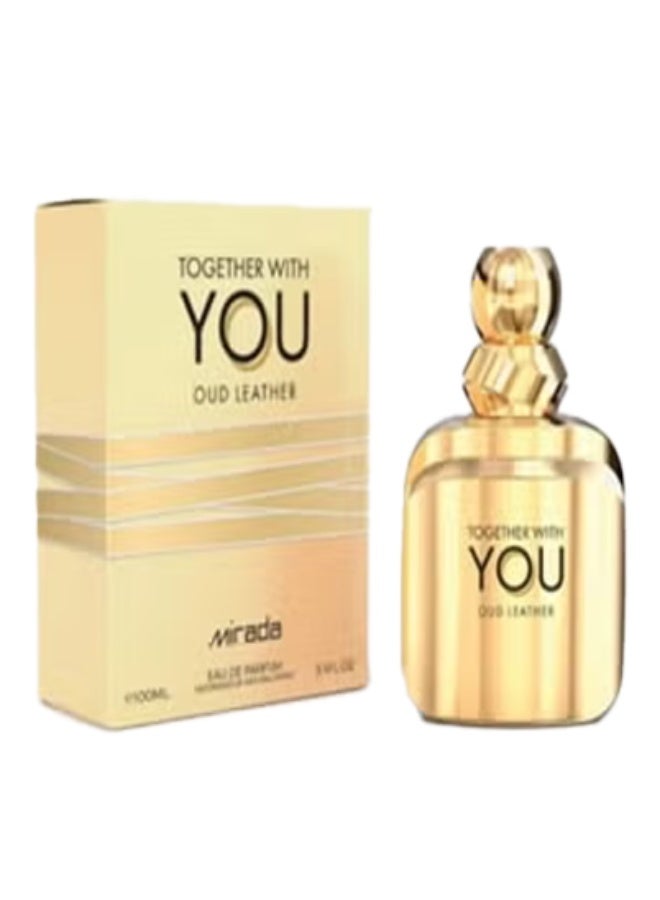 ميرادا عطر ويذ يو عود ليذر للرجال، عطر 100 مل - Image 1