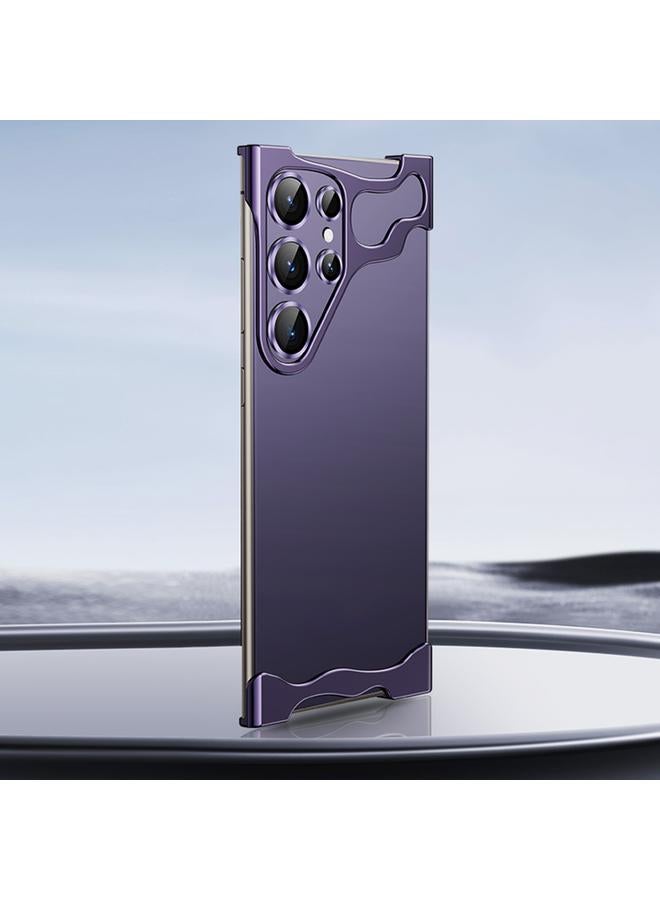 S-TOP Case For Samsung Galaxy S23 Ultra 5G Frameless Metal Corner Pad Phone Case with Lens Film - Image 1