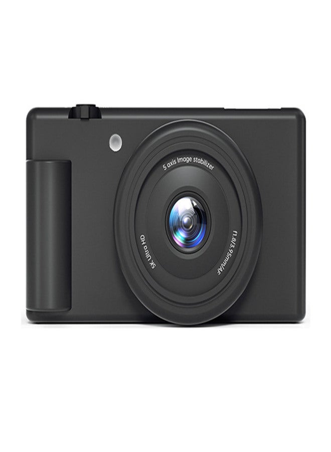 كاميرا رقمية 5K للتصوير 80MP HD 18X زوم رقمي كاميرا بدون مرآة مع شاشة قابلة للطي بحجم 2.8 بوصة فلاش LED للسفر باللون الأسود - Image 2