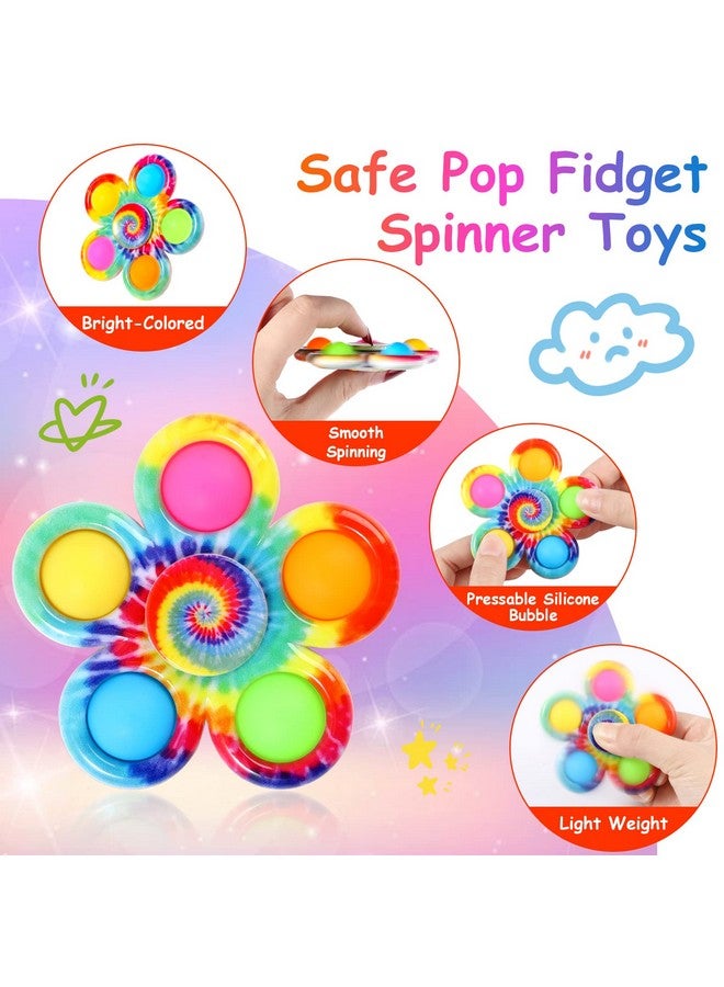 GIGILLI جيجيلي 48 حزمة هدايا حفلات سبينر فidget للأطفال من 4-8 و 8-12، حشوات حقائب الهدايا للأطفال من 3-5، ألعاب فidget صغيرة بالجملة جوائز الفصول الدراسية، هدايا حفلات عيد ميلاد الأطفال، لعبة القلق والتوحد - Image 4