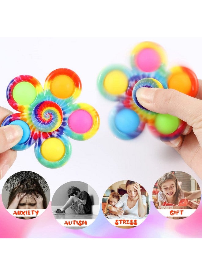 GIGILLI جيجيلي 48 حزمة هدايا حفلات سبينر فidget للأطفال من 4-8 و 8-12، حشوات حقائب الهدايا للأطفال من 3-5، ألعاب فidget صغيرة بالجملة جوائز الفصول الدراسية، هدايا حفلات عيد ميلاد الأطفال، لعبة القلق والتوحد - Image 5