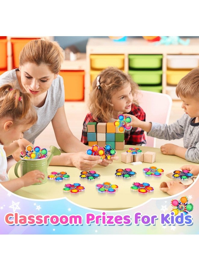 GIGILLI جيجيلي 48 حزمة هدايا حفلات سبينر فidget للأطفال من 4-8 و 8-12، حشوات حقائب الهدايا للأطفال من 3-5، ألعاب فidget صغيرة بالجملة جوائز الفصول الدراسية، هدايا حفلات عيد ميلاد الأطفال، لعبة القلق والتوحد - Image 3