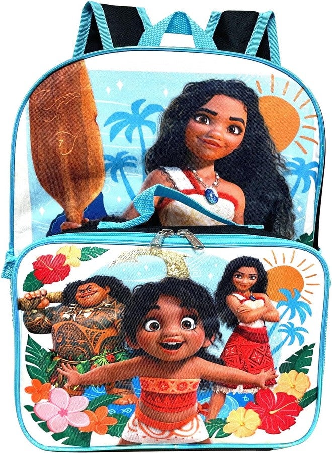 روز حقيبة ظهر روز موانا 2 مقاس 16 بوصة مع مجموعة صندوق غداء متناسق قابل للإزالة - Image 3