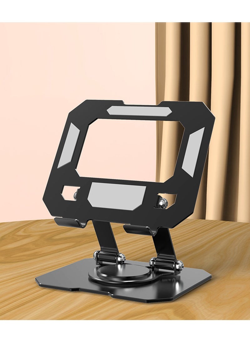 Super ZYouth Laptop Stand, Computer Stand, 360° Rotatable and Foldable, Height Adjustable, Suitable for Mobile Phones, Computers, and Other Devices, Black  - Image 1