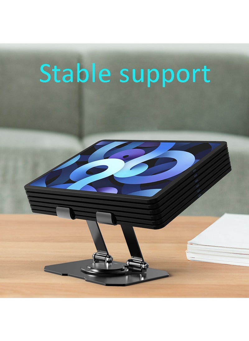 Super ZYouth Laptop Stand, Computer Stand, 360° Rotatable and Foldable, Height Adjustable, Suitable for Mobile Phones, Computers, and Other Devices, Black  - Image 4