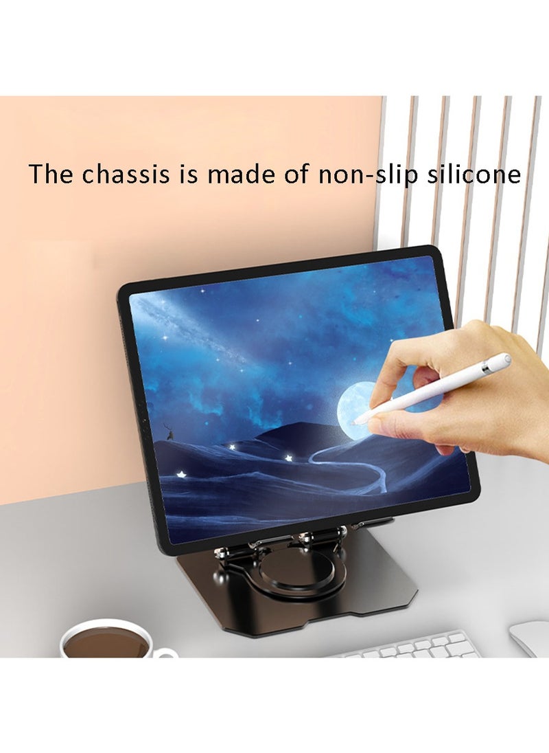 Super ZYouth Laptop Stand, Computer Stand, 360° Rotatable and Foldable, Height Adjustable, Suitable for Mobile Phones, Computers, and Other Devices, Black  - Image 3