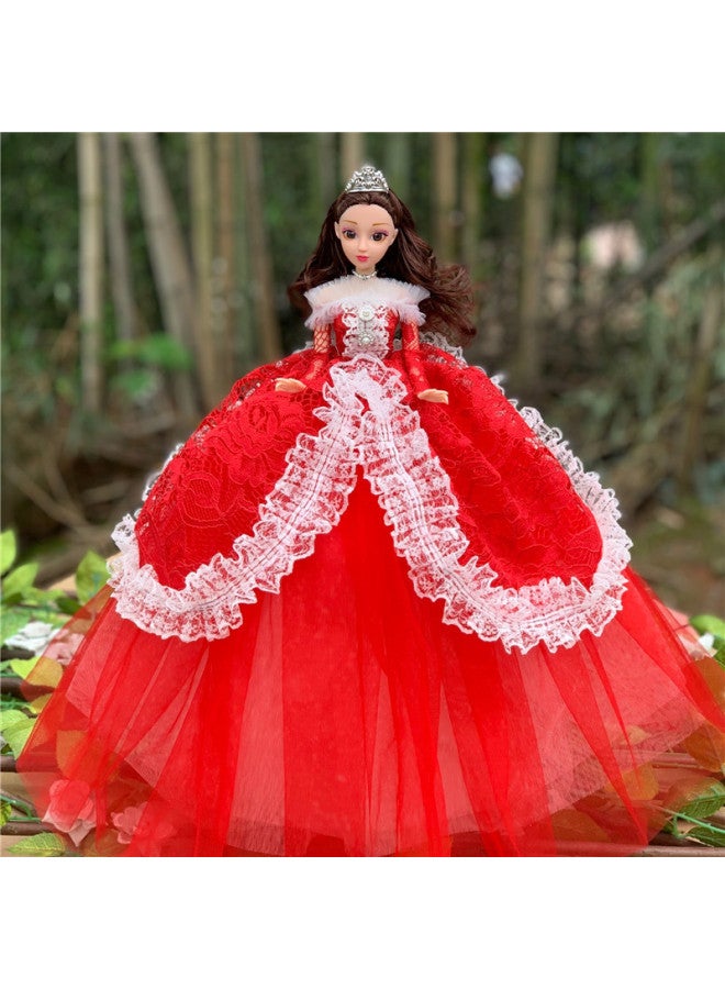 Large Size Hanfu Fairy Doll Costume Antique Children's Day Gift Gift Doll 50cm Wholesale-Color:Xiangfei Red - Image 1