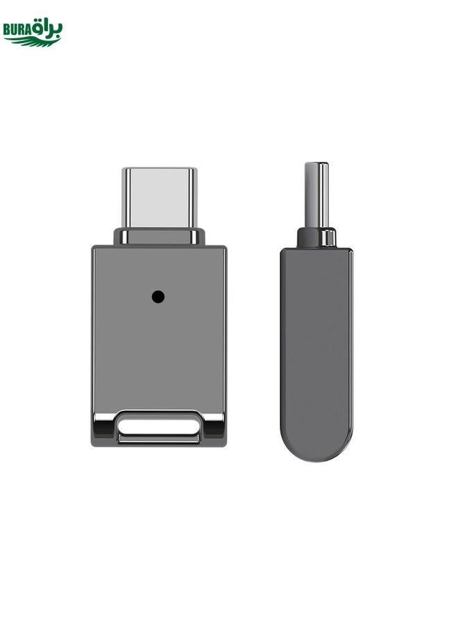 BURAQ 64GB USB-C / Type-C Zinc Alloy USB Flash Drive with Keychain  - Image 3