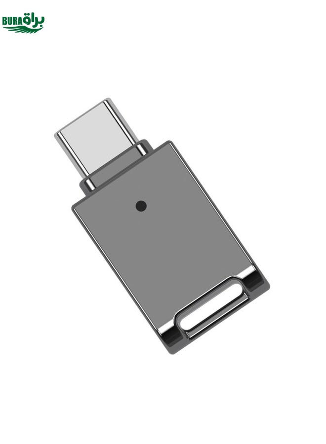 BURAQ 64GB USB-C / Type-C Zinc Alloy USB Flash Drive with Keychain  - Image 1