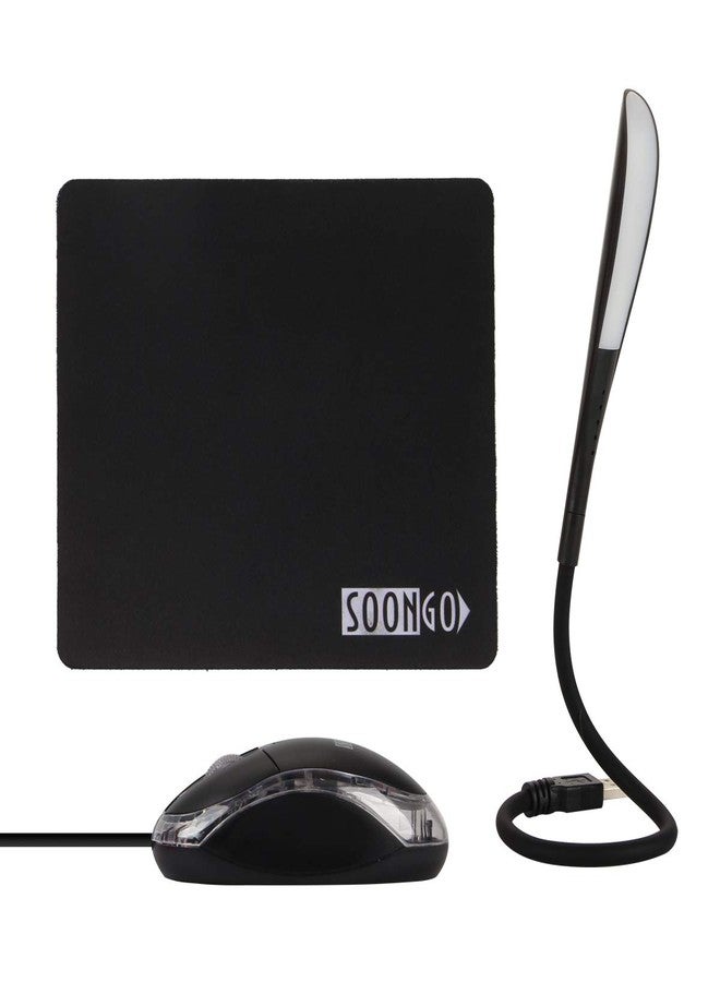 قريبا اذهب لوحة ماوس صغيرة للأطفال من سون جو، مزودة بإضاءة LED تعمل بمنفذ USB، 3 في 1، هدية مثالية. تتضمن لوحة الماوس قاعدة مطاطية مانعة للانزلاق، ومصباح قراءة USB مع مفتاح لمس قابل لتعديل شدة الإضاءة، وذراع مرن قابل للتعديل، مناسبة للكمبيوتر المحمول والمكتب المنزلي. - Image 2