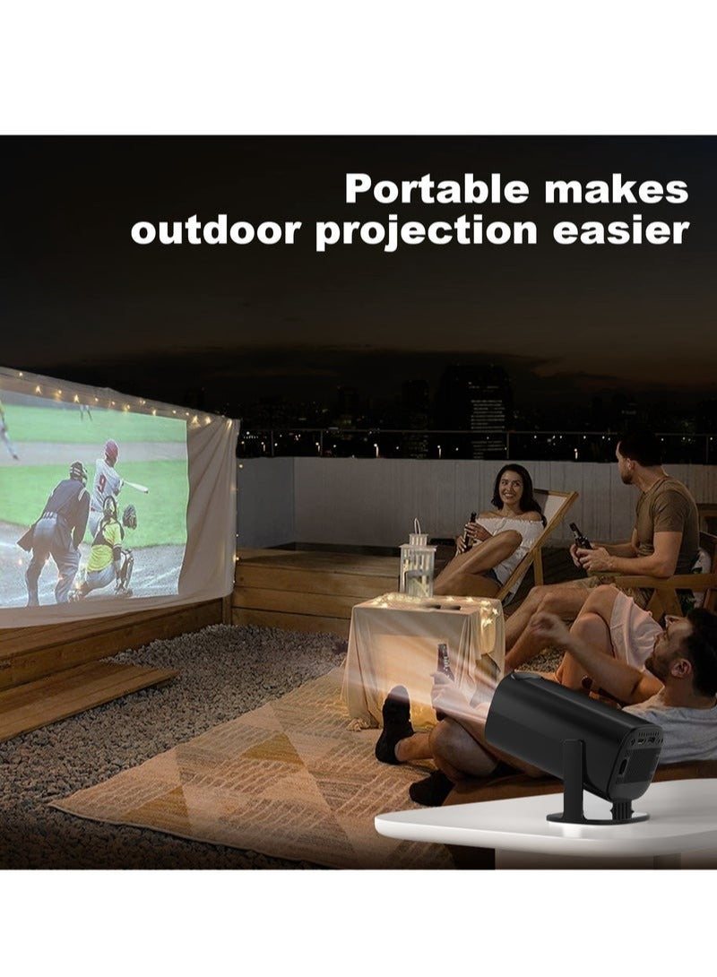 Smart Android Mini Projector – Android 11, 720P HD (4K Supported), HDMI Input, Dual-Band WiFi (2.4G/5G), Bluetooth, Portable Home Cinema & Office Projector – Black - Image 4