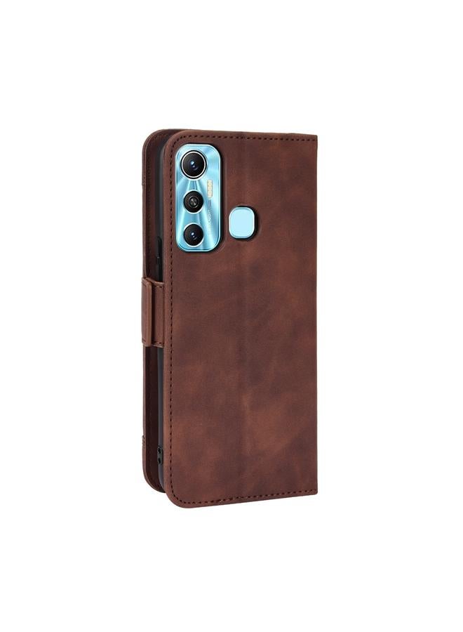 S-TOP Case For Infinix Hot 11 Skin Feel Calf Pattern Leather Phone Case - Image 3