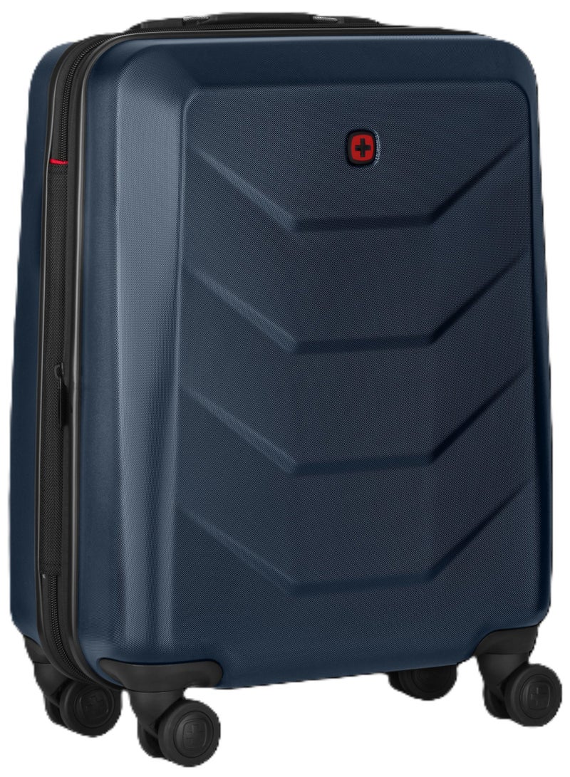 Wenger Prymo 55 Cm 4-Double Wheeled Expandable Hardside Cabin Luggage Trolley - Blue - Image 4
