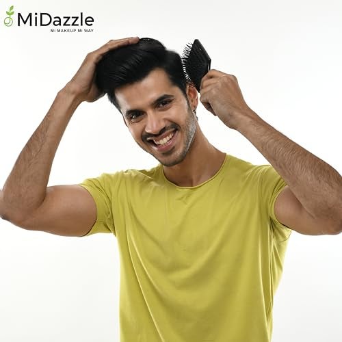 Omidazzle Midazzle Premium Cushioned & Paddle Hair Brush for Men & Women - Pack of 2 (HB3-11) - Image 2