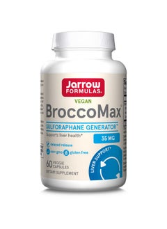 jarrow formulas Broccomax 35 Mg Broccoli Seed Extract 60 Delayed Release Veggie Capsules 30 Servings Supports Healthy Cell Replication & Liver Health Dietary Supplement Gluten Free  - Image 1