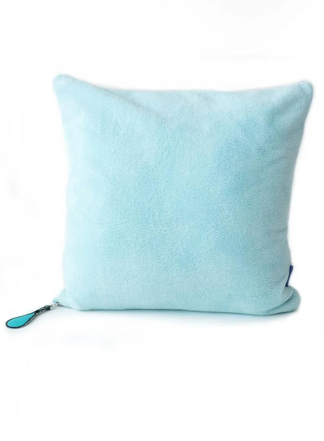 Milk&moo Kids Sangaloz Embroidered Pillow Cotton Light Blue, 40x40cm