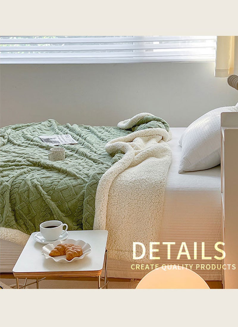Sharpdo Coral Flannel Thickened Lambswool Blanket Sofa Blanket 180*200CM  - Image 1