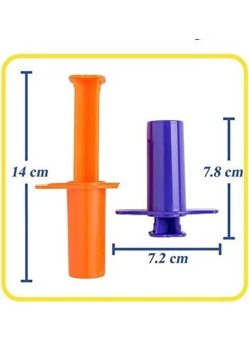Artlantis قالب طين اللعب مع حقنة 4 قطع 1 عبوة 4 أنواع قالب طين اللعب نشاط روضة الأطفال  - Image 2