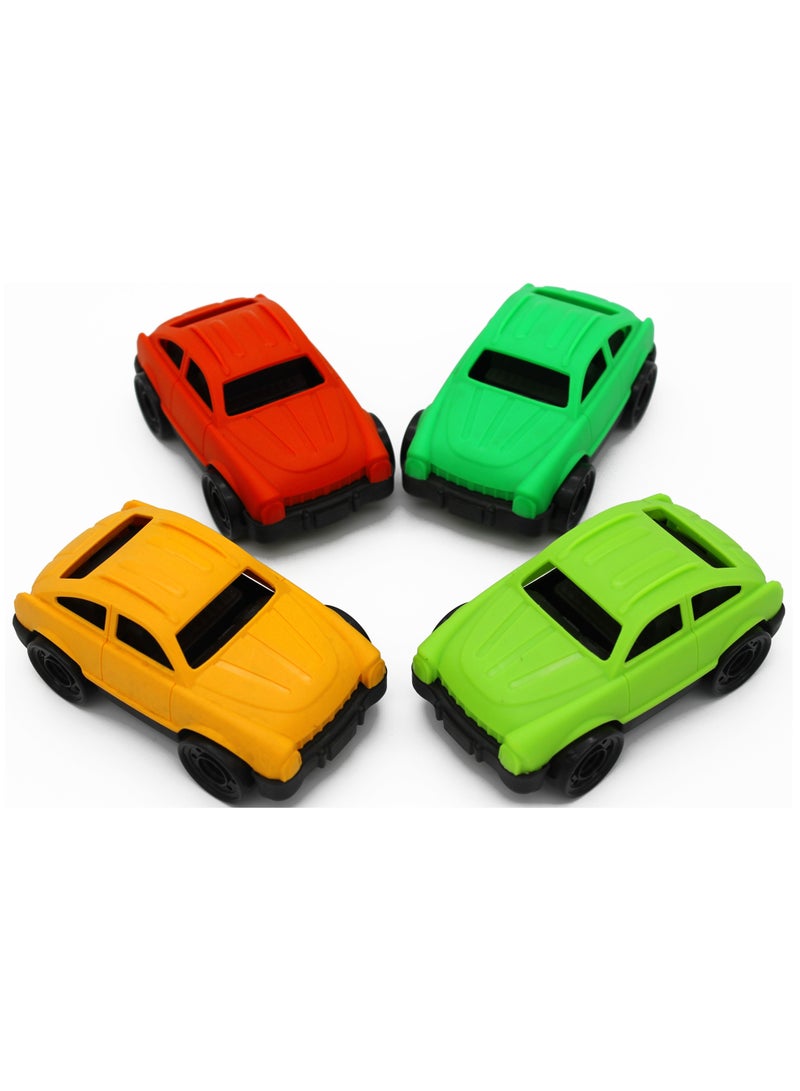ROLL UP KIDS Rollup Kids Mini Vehicles set Pack of 4 Car for Toddlers - Image 1
