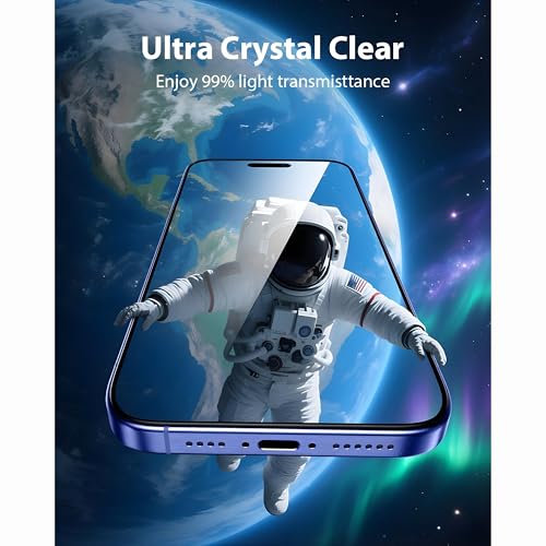 OHAYO Tempered Glass Screen Protector for iPhone 15 and iPhone 16 | 9H Hardness Protective Glass | Full Screen Coverage | Scratch Resistant | HD Clear | Bubble Free Installation | Case Friendly - Image 4