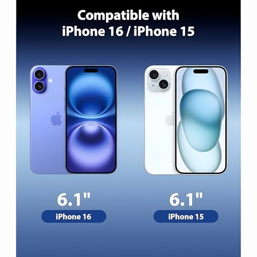 OHAYO Tempered Glass Screen Protector for iPhone 15 and iPhone 16 | 9H Hardness Protective Glass | Full Screen Coverage | Scratch Resistant | HD Clear | Bubble Free Installation | Case Friendly - Image 2