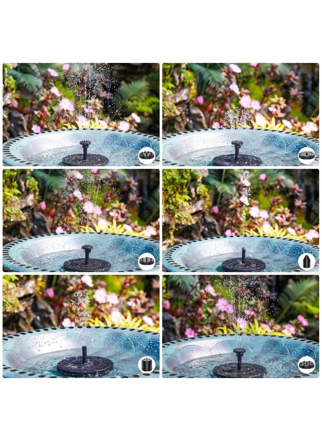 AISITIN - 2.5W Outdoor Floating Solar Fountain Solar Pond Pump And 6 Nozzles For Bird Bath Aquarium Garden Fountain - Image 1