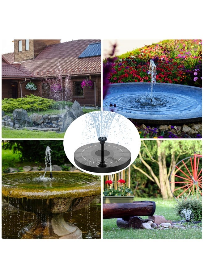 AISITIN - 2.5W Outdoor Floating Solar Fountain Solar Pond Pump And 6 Nozzles For Bird Bath Aquarium Garden Fountain - Image 1