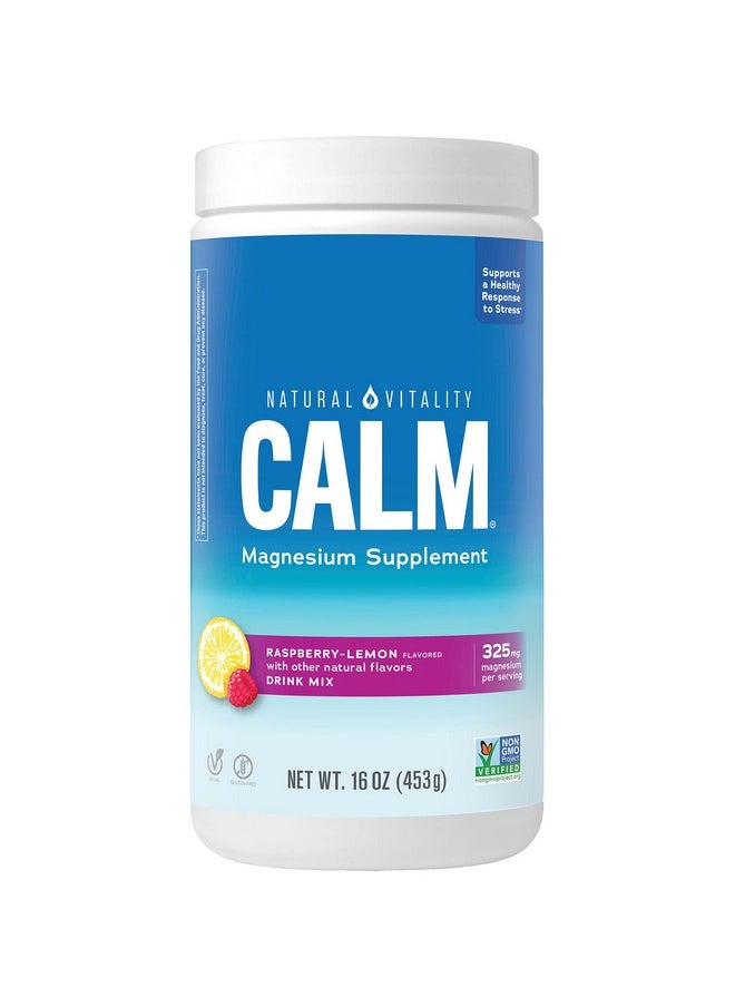 Calm Magnesium Citrate Supplement Antistress Drink Mix Powder Gluten Free Vegan & Nongmo Raspberry Lemon 16 Oz - pzsku/Z9CD97D5CE46334281233Z/45/_/1695145262/ec3beb7f-577a-4f3b-833e-a45b21139ed5