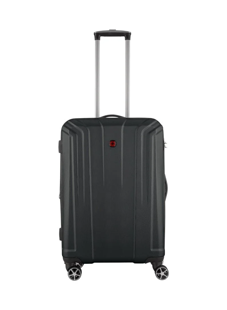 Wenger Destination 3 Piece 55+67+77cm Hardside Expandable Check-In Luggage Trolley Set Black - 612343-2