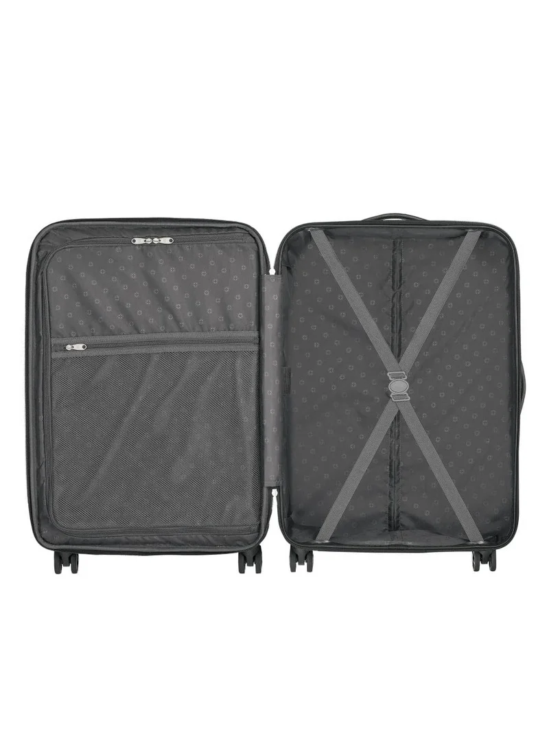 Wenger Destination 3 Piece 55+67+77cm Hardside Expandable Check-In Luggage Trolley Set Black - 612343-2