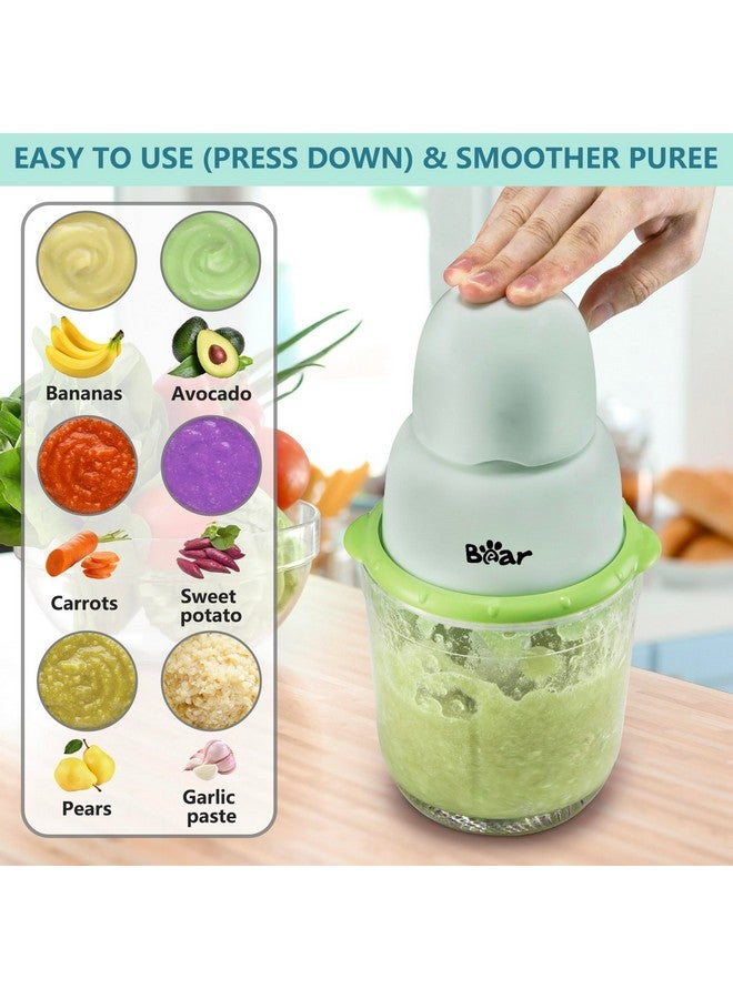 Bear Baby Food Maker, Baby Food Processor Set with Baby Food Containers, Silicone Spoons, Baby Food Puree Blender for Fruit, Vegetable, Meat, Make Fresh and Nutritious Meals for Your Little One - Image 2