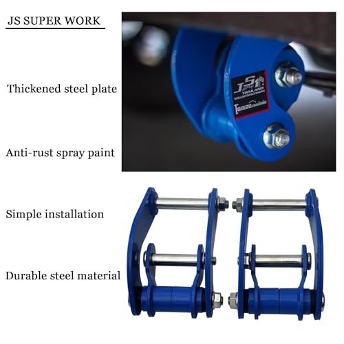 JS SUPER WORK Rear Comfort Leaf Spring Shackles Lift Kits Fit for HILUX SR166 LN166 SR5 1998-2024，Comfort G Shackles - Image 4
