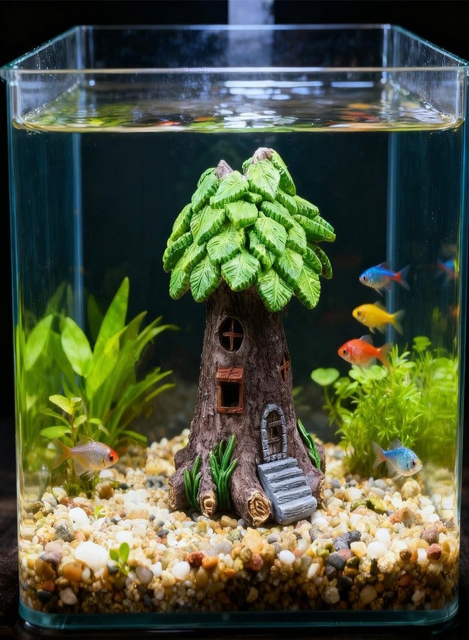 KnocKconK Resin Tree Aquarium Castle, Natural Fish Tank Décor, Ornaments Safe Decorations, Cute Lively Tree Aquarium Decoration, Fish Tank Display Decor. - Image 4