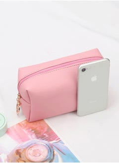 Generic Portable waterproof PU makeup bag Large capacity high appearance level women's cosmetics storage bag octagon bag  - Image 1