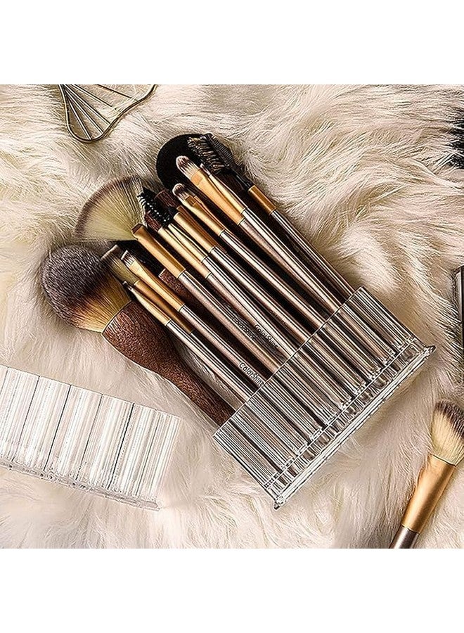 VENJA (LABEL) VENJA 26 slot makeup brush holder, clear cosmetic brush holder stand, acrylic beauty storage, makeup brush holder with 26 slots,multi-purpose acrylic brush holder (1 pcs) - Image 5