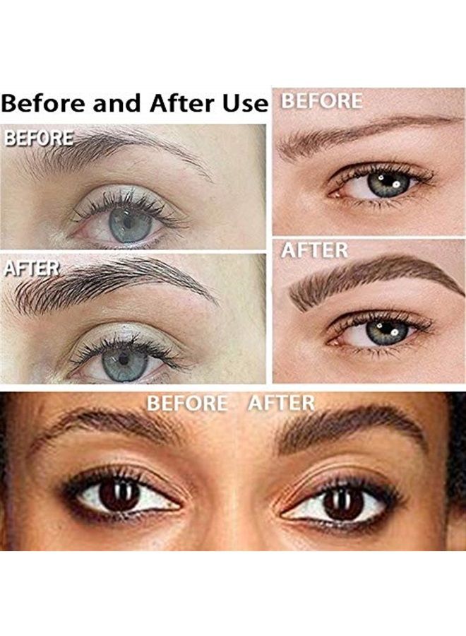 Miotorio 22 Pairs 4D Eyebrows Tattoo, Hair-Like Authentic Eyebrows, Eyebrows Tattoo Peel Off, Long Lasting Natural False Eyebrows Makeup Sticker for Eyebrow Grooming Shaping (Black) - Image 5