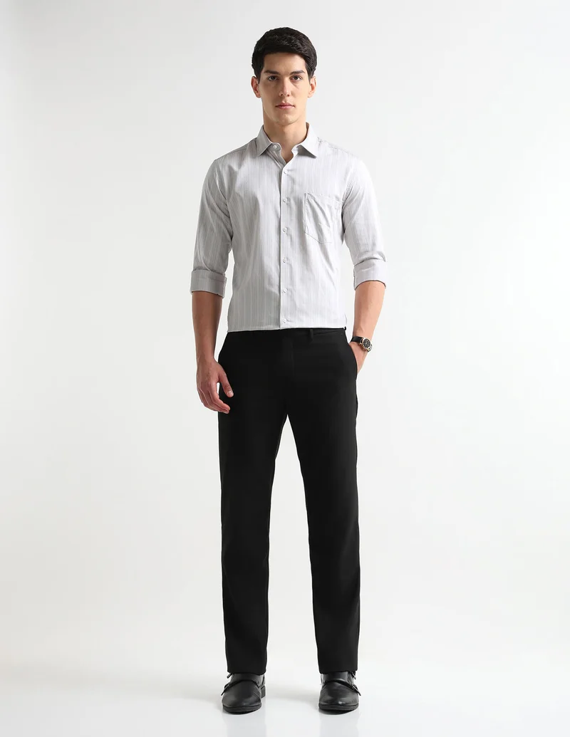 Arrow Beige Vertical Striped Originals Shirt for Men | Best Price UAE