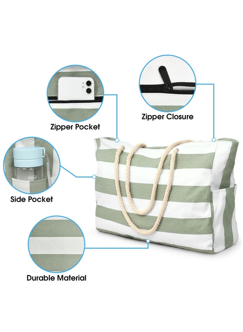Arabest Beach Bags for Women Large Waterproof Beach Tote Bag Zipper Beach Bags Waterproof Sandproof Swim Pool Bag Large Tote - Image 2