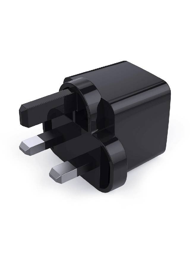 Aukey شاحن سفر محمول صغير مزدوج المنفذ AiPower عالمي PA-U32 أسود - Image 2