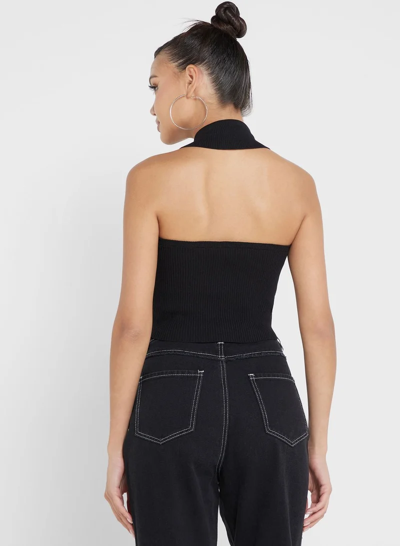 Ginger Polo Halter Neck Top