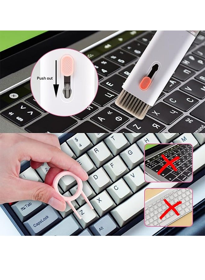 7 In 1 Electronics Cleaner Kit, Keyboard Cleaner, Laptop Cleaner Kit For Monitor, Cell Phone, Headphones, Lego, Laptop Camera Lens (Pink)  - Image 2