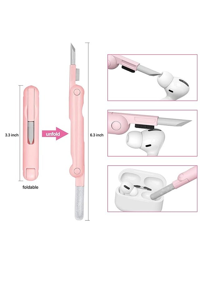 7 In 1 Electronics Cleaner Kit, Keyboard Cleaner, Laptop Cleaner Kit For Monitor, Cell Phone, Headphones, Lego, Laptop Camera Lens (Pink)  - Image 5