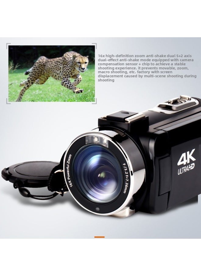 Generic R4 Camera Digital HD 4K Professional DV Handheld Photo Video Photography Camera Travel Wedding-Body Color:Package 1-official Standard Configuration  - Image 5