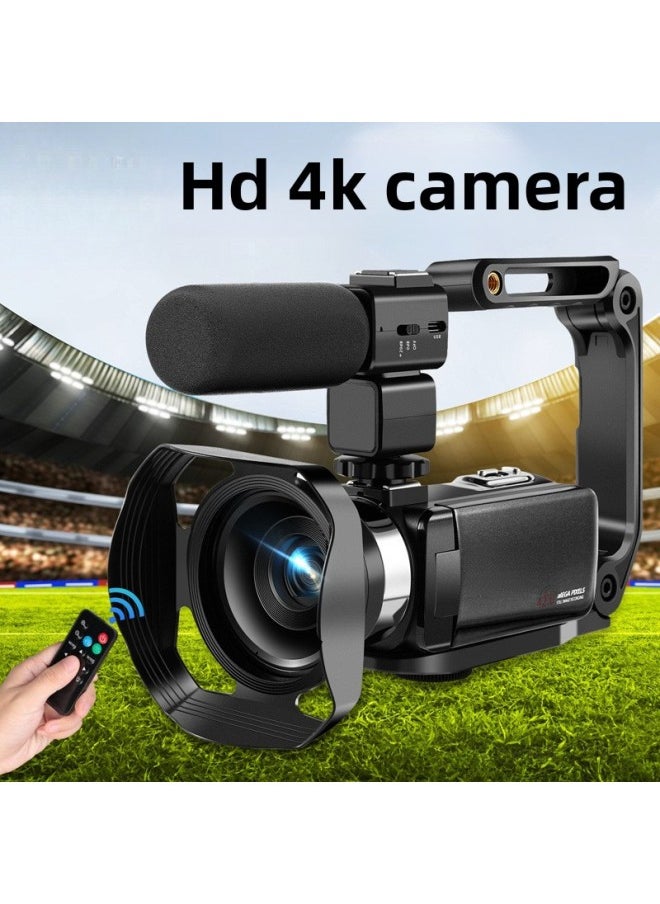 Generic R4 Camera Digital HD 4K Professional DV Handheld Photo Video Photography Camera Travel Wedding-Body Color:Package 1-official Standard Configuration  - Image 2